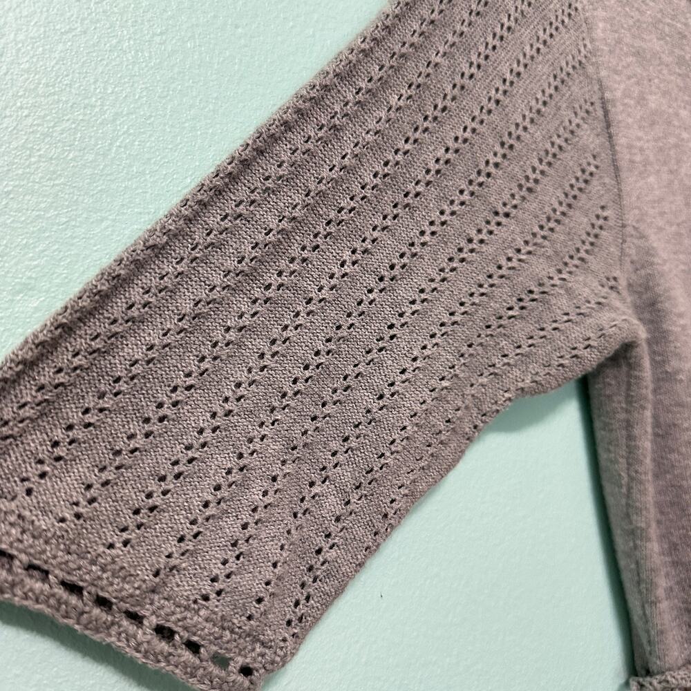 Sundance Gentle Dove Cotton Knit Bodice and Silk Dress w Pockets Gray Size Small - Picture 6 of 8